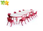 Ergonomic Kindergarten Classroom Tables High Safety Solid One Piece Construction