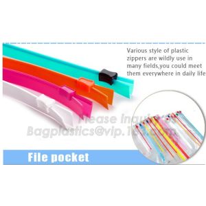 Professional make PE String zipper, PE Flanged zipper, PE Slider zipper, PE