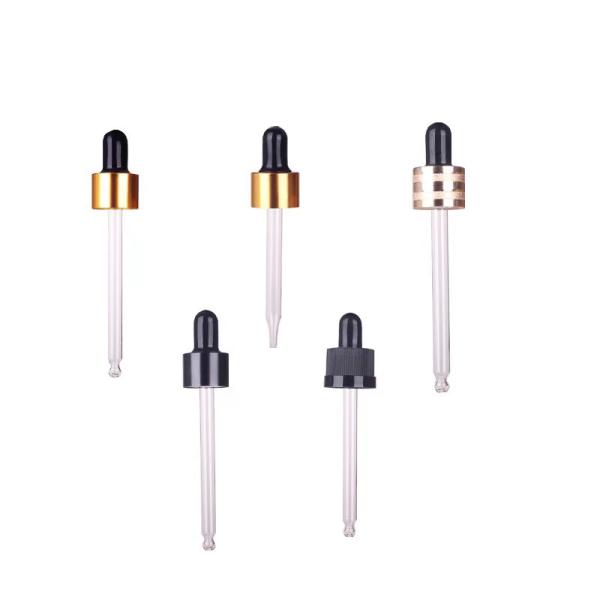 18mm 24mm Ribbed PP Plastic Dropper for Essential Oil Bottle and Versatile
