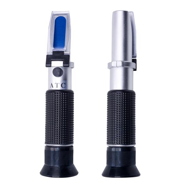 China Portable Brix & Salinity Refractometer Meter With Atc / Salt Water Salinity Tester factory