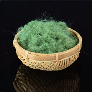 China Bright Dope Dyed Flat PSF Polyester Staple Fiber 3.33 Dtex32MM 3.88Detx 32mm factory