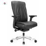 Nylon 2.5mm Leather Office Swivel Chairs Executive Office Chair High Back