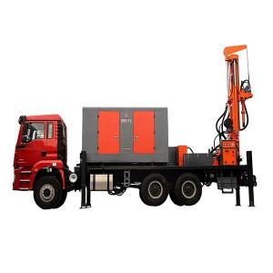 China 200m Depth Truck Mounted Borehole Drill Machine Rotary Oil Drilling Equipment Water Well Drilling Rigs factory