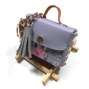 China Mini Storage Bag OEM / ODM Mini Leather Coin Purse With Keychain factory