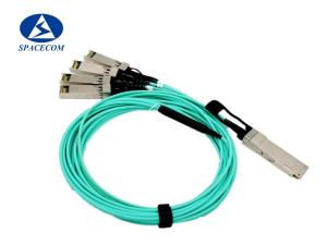 China QSFP28 To 4SFP28 Fiber Active Cable 100G suitable for data centers factory