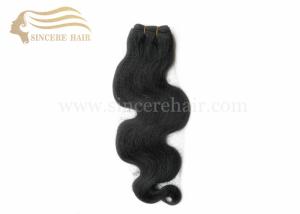 China Hot 20 Inch BODY WAVE Hair Extensions for Sale, 50 CM Black BW Remy Human Hair Weft Extensions 100 Gram For Sale factory