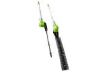 900W Rear Battery Powered Extendable Hedge Trimmer Lightweight Cordless