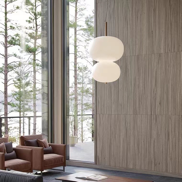 Hot Selling Nordic Style Metal Pendant Light Fixture Indoor Bedroom Bedside Glass Led Pendant Lamp