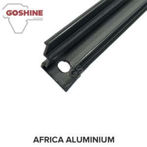 China Black powder coated aluminium extrusion profile for aluminium handrail factory