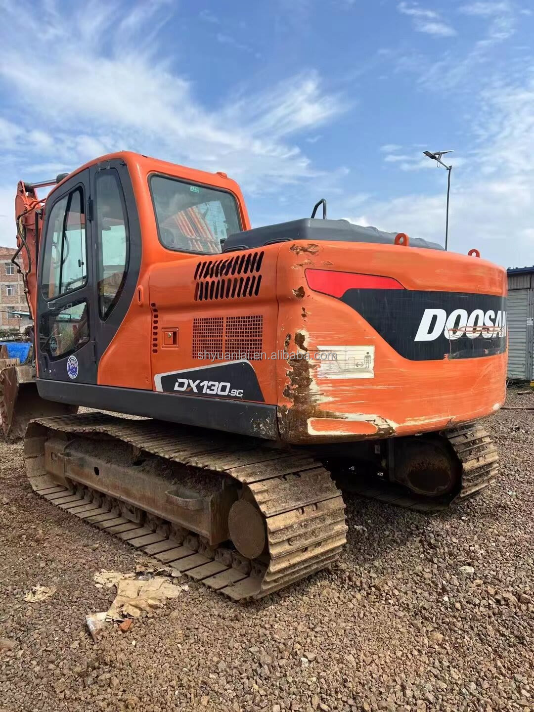 Used Doosan DX130LC-9 Excavator with 66kw Power from Original Korea in Shanghai Yard