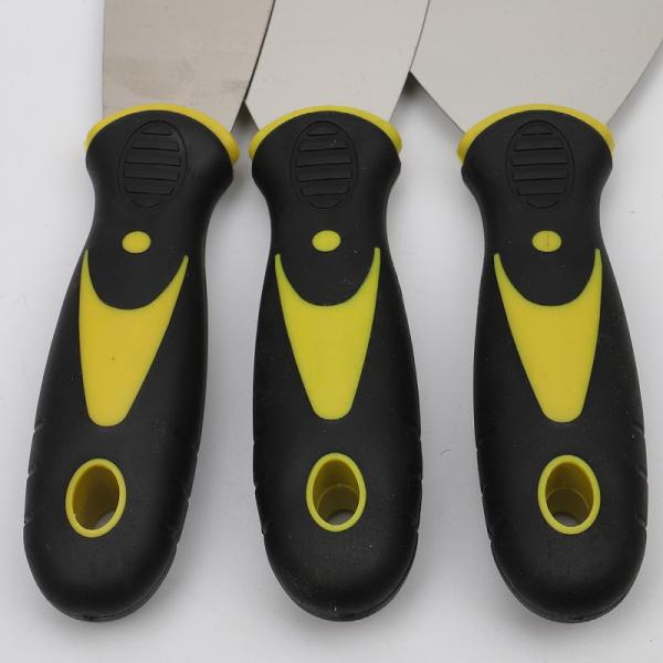 Two-color Handle Putty Knife 1 Inch 2 Inch 3 Inch 4 Inch 5inch 6inch Rubber Handle Putty Knife Stainless Steel Cleaning Blade