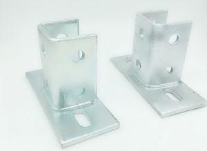 China Rustproof Steel 4 Hole Strut Channel Base For Industrial Applications factory