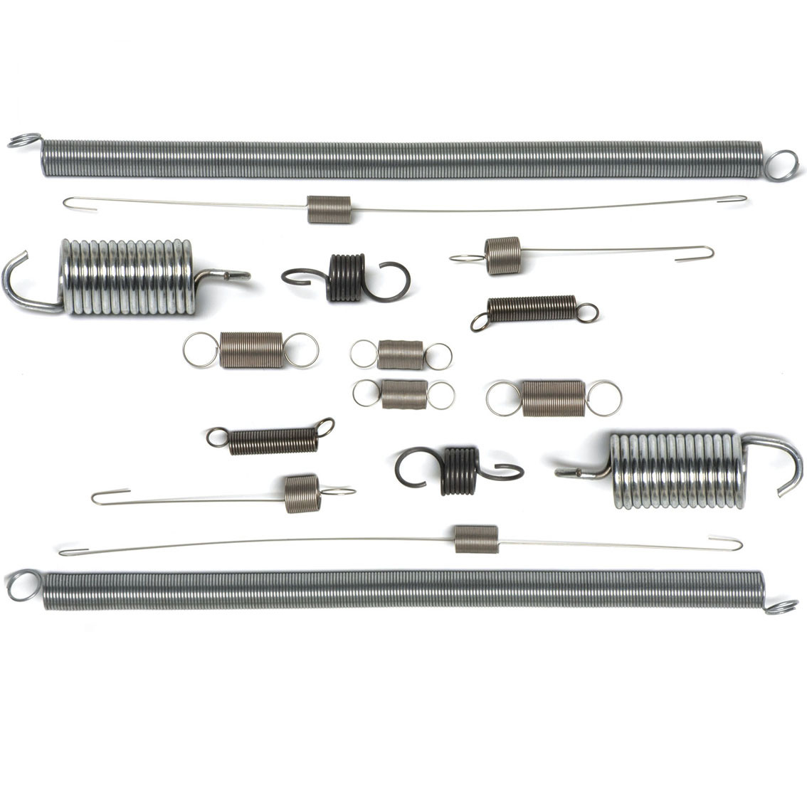 Spring Steel Helical Double Hook Tension Springs 20mm Diameter