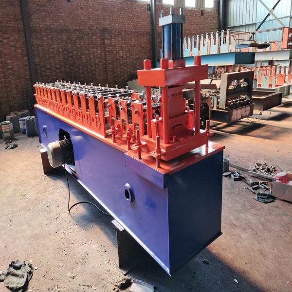 Hydraulic Automatic Rolling Shutter Machine , Galvanized Steel Slat Shutter Door
