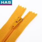 Auto Lock #3 Nylon Coil Zipper Orange 12 Inch Invisible Zipper Closed End