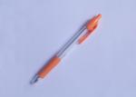 Plastic Tansparent click Ball Point Pen with logo for promotion