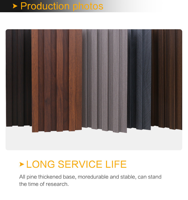 Customized Composite WPC Decorative Wall Panels Anti Corrosion
