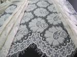Bridal 30% Nylon 70% Cotton Eyelash Lace Trim for Wedding Dresses