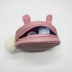 Circular Travel Cosmetic Storage Bag 20cm 6cm Pink Cosmetic Pouch