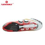 Custom Carbon Cycling Shoes Bright Color Printed Low Wind Resistance EVA Insole