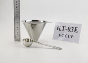 China Stainless Steel Flavored Kone Coffee Filters Metal Pour Over Coffee Filter For Espresso Coffee Maker Gift Set factory