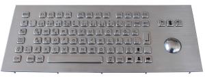 China Terminal Kiosk Stainless Steel Keyboard Vandal Proof Black Metal Keyboard factory