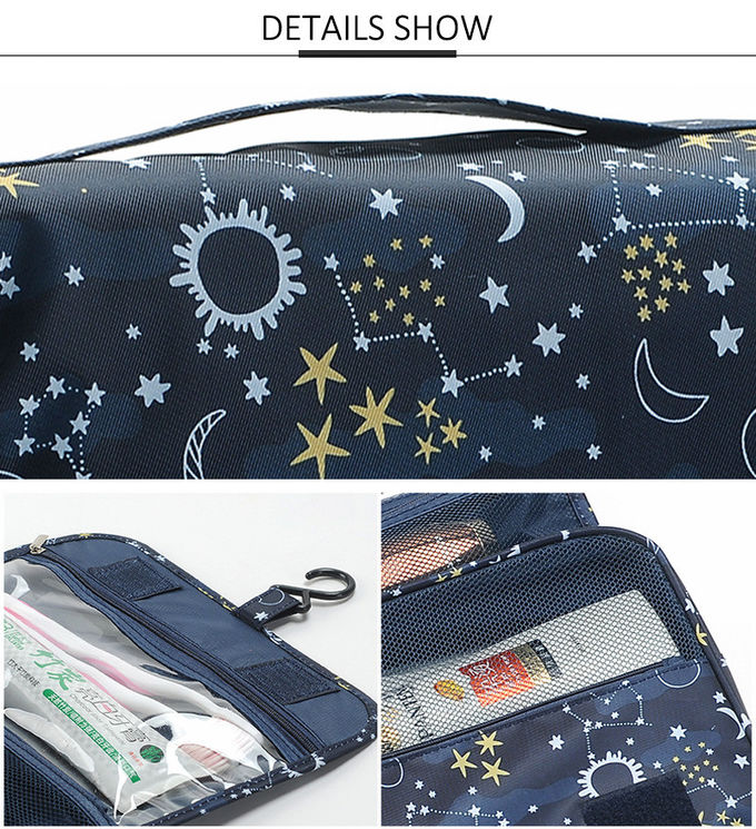Direct Supplier Bulk Colorful Printing Oxford Toiletry Bag Hanging