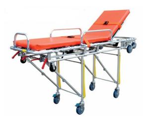 China Double-Tube Automatic Loading Stretcher Folding Ambulance Stretcher 75 Degree Transfer Patient factory