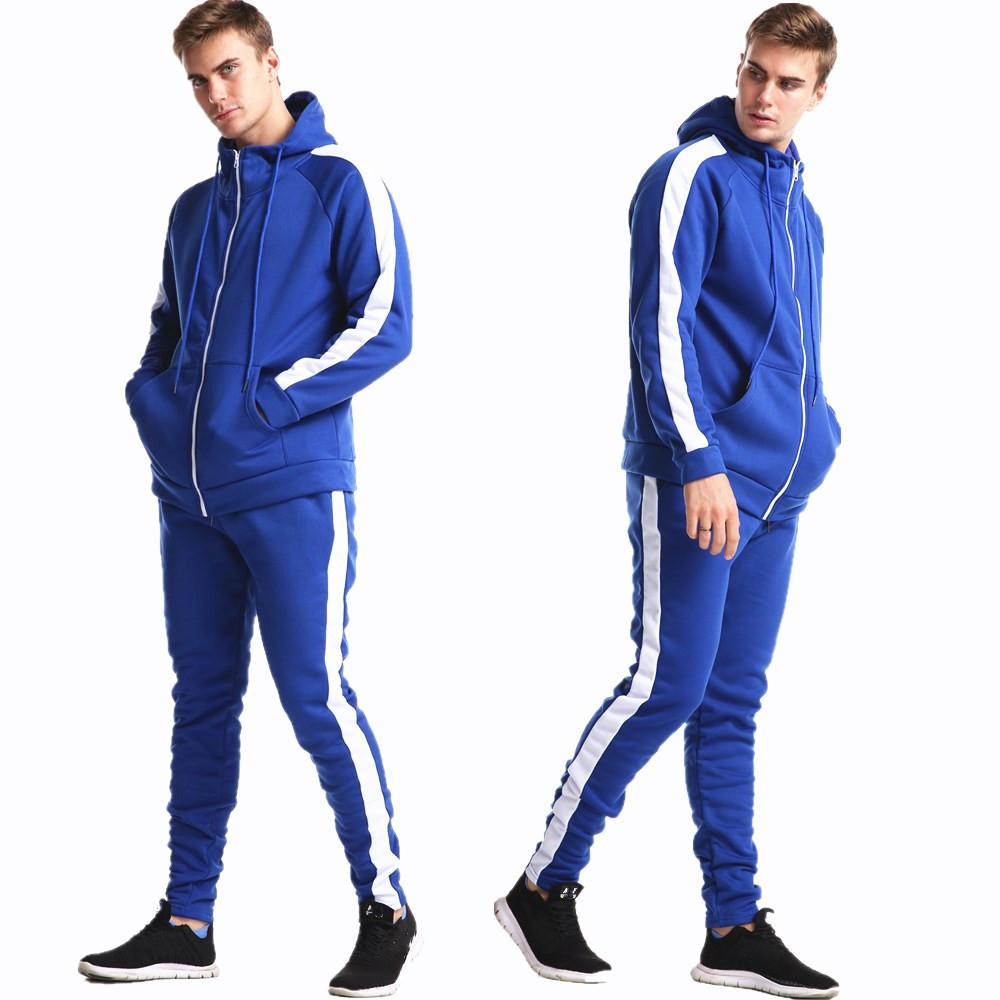 55% Polyester 45% Cotton Fashion Red Custom Outdoor Clothing Casual Long Sleeve Tracksuit