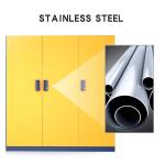 Indoor Office Stainless Steel Storage Closet With Doors 0.6mm