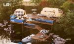 6 Person Panoramic Ellipse Campsite Glamping Hotel Tent All Timber Frame