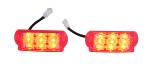 Emergency 3W Red Police LED Light Head / LED Mini Warning Light Head