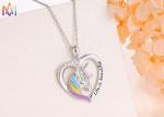 Magical Gift Fadeless SS Rainbow Unicorn Necklace