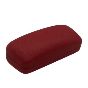 China Red 164mm Metal Glasses Case With Logo Printing factory