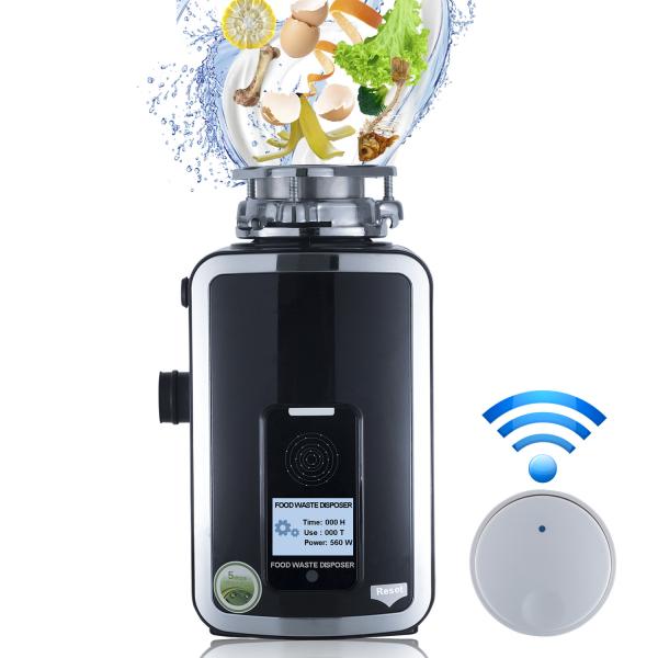 China DSKZR New Kitchen Food Garbage Processor Disposal Crusher DC motor white color with remote control factory