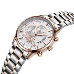 Gents Mens Quartz Watch with Stainless Steel Solid Band
