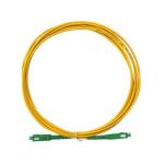 SC APC Fiber Optic Patch Cord 3.0mm PVC/Yellow SM Fiber Optic Jumper Cable