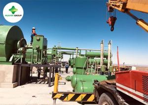 China Huayin Batch Waste Tire Pyrolysis Plant Catalyst Diesel 10ton Machine factory
