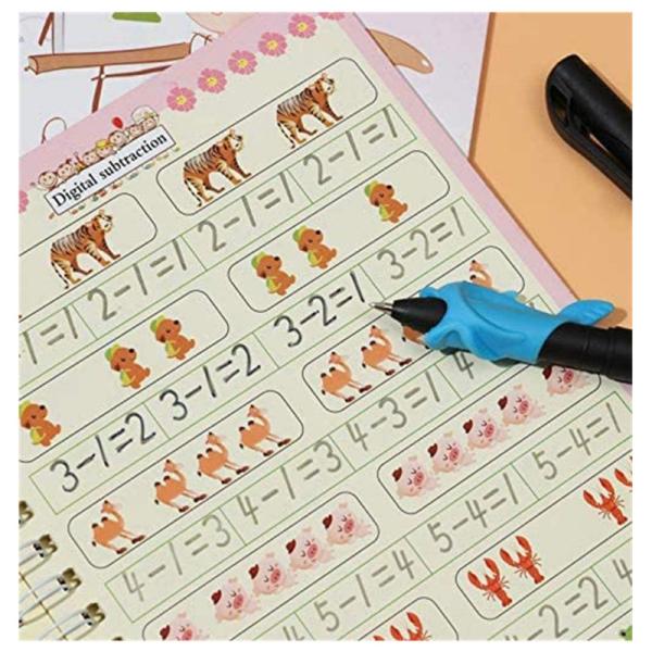 Education Genre Copybook Set 4 pcs Reusable Writing Tools for Children's Practice