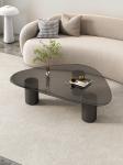 Nordic Style Tempered Glass Tea Table Hotel Furniture Villa Glass Coffee Table