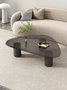 China Nordic Style Tempered Glass Tea Table Hotel Furniture Villa Glass Coffee Table factory