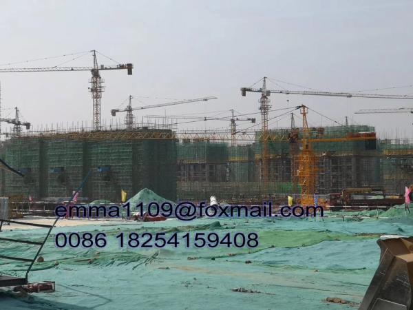 Tower Head Kind of Tower Cranes For Apartment Construction Building 6 tons 40m