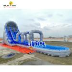 Grey And Blue Outdoor Inflatable Slide Waterproof For Community Events
