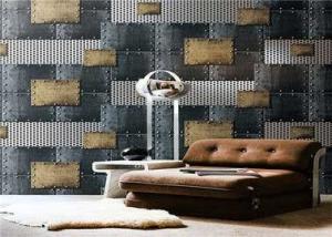 China Non - Pasted Retro PVC Waterproof Wallpaper , 3d Wallpaper For Home Wall factory