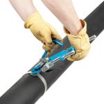 Blue Stainless Steel Zip Ties Installation Tool , Durable Metal Cable Tie Tool