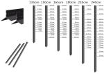 Bitumen black coated star picket Y Post 1.9kg per meter for construction site