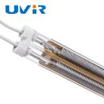 OEM 6000W Medium Wave Infrared Lamp , Semi Gold Plated Infrared Heating Tube