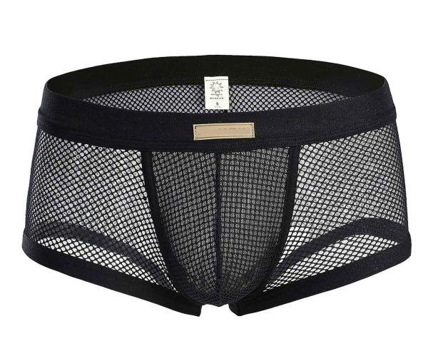 Mens Sexy Boxer Shorts Xl See Through Mesh Waistband Briefs Club Wear Customized