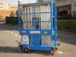 8m Hydraulic Scissor Working Platform Double Mast For Window Cleaning