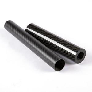 China High Bend Strength and Stiffness Carbon Fiber Twill Roll Wrapped Tubing factory